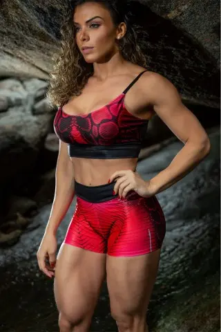 Reptilian Red Dynamite Shorts