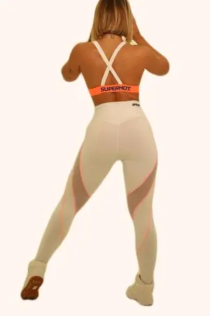 Superhot orange leggings