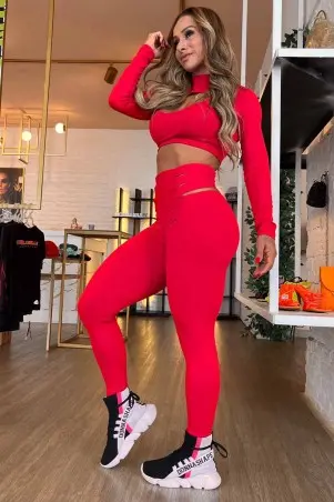 Conjunto Vermelho Strappy