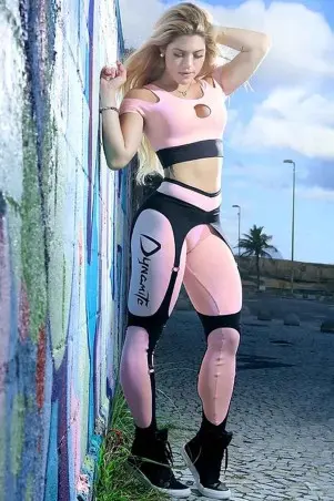 Calça Legging Cinta Liga Quartz Black Dynamite