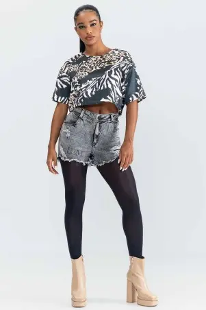 Cropped Plano Glory Estampado