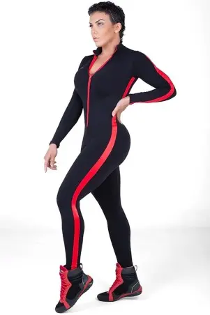 Red Black Suplex Firestorm Jumpsuit