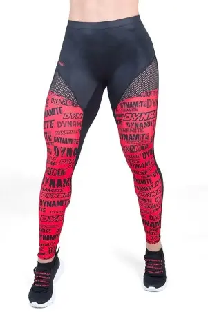 Legging Fitness Shadow Strike Preto Vermelho