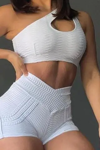 Conjunto Shorts Brocado Branco Conjunto Shorts Brocado Branco