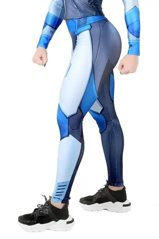 Fitness Leggings Dynamite Holo Blue