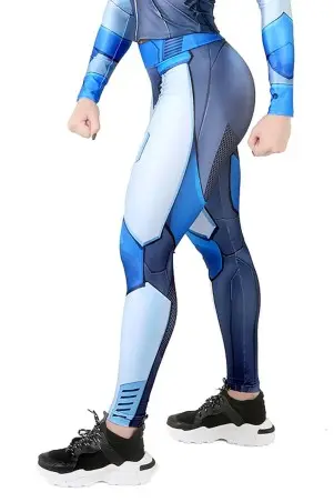 Legging Fitness Dynamite Holo Blue