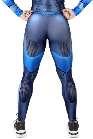 Fitness Leggings Dynamite Holo Blue