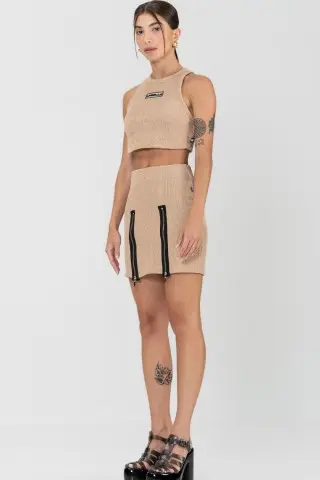 Cropped Cinnamon beige