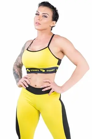 Yellow HoneyComb Dynamite Fitness Top