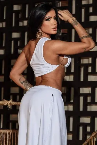 Conjunto Saia Lock Branco