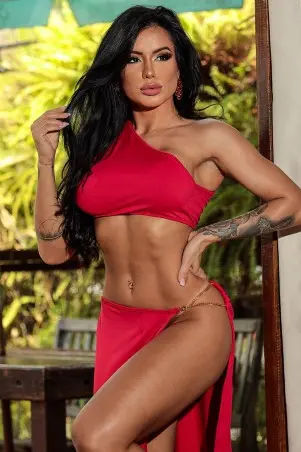 Conjunto Saia Lock Vermelho