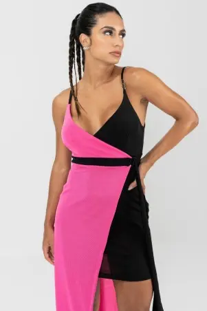 Vestido Malha Involve Rosa