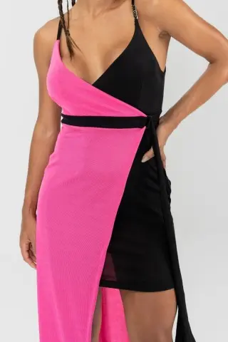 Vestido Malha Involve Rosa