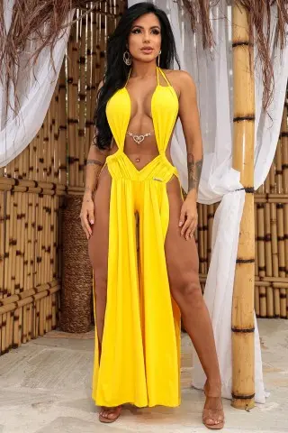 Yellow Anuhê Jumpsuit