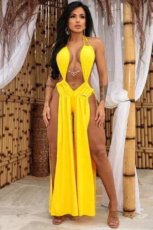 Macacão Anuhê Amarelo