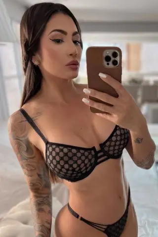 Black Off Tulle Lingerie Set