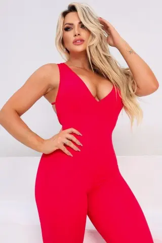 Red Mystic Shadow Jumpsuit Red Mystic Shadow Jumpsuit