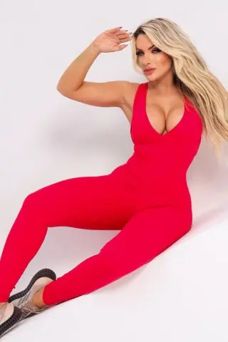 Red Mystic Shadow Jumpsuit Red Mystic Shadow Jumpsuit