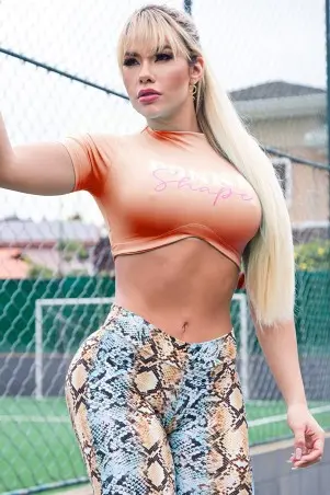 Cropped Coat Donna Shape Laranja Escuro