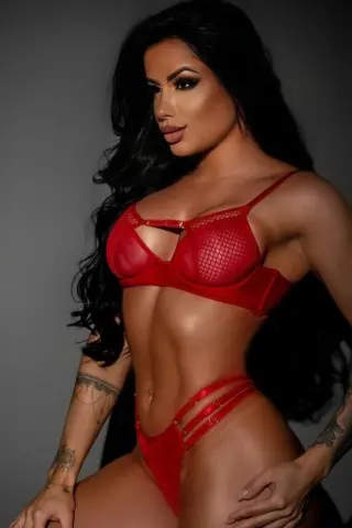 Conjunto Beatriz Vermelho Rubi