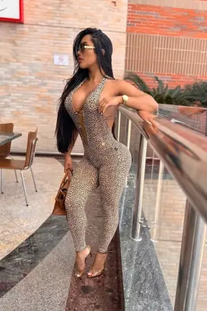 Jaguar jumpsuit with rings