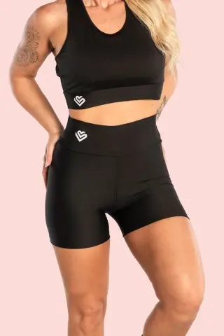 Black Basic Shorts