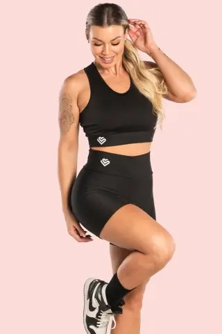 Shorts Basic Preto Shorts Basic Preto