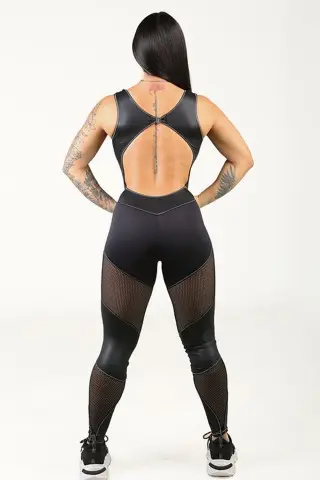 Sexy Body Mesh Jumpsuit