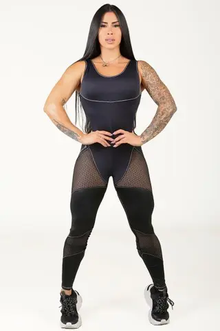 Macacão Sensual Body Mesh