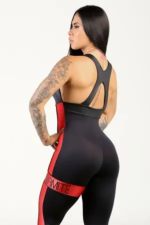 Mage Red Fitness Jumpsuit