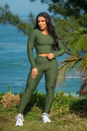 Conjunto Brocado Verde