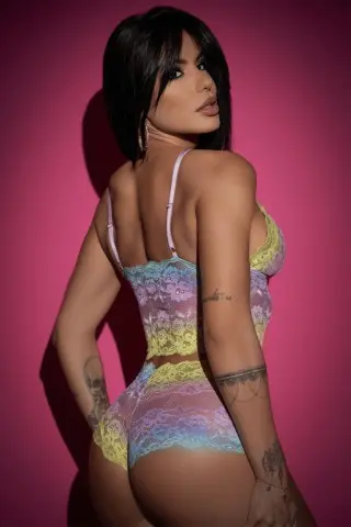 Rainbow Bralette Set