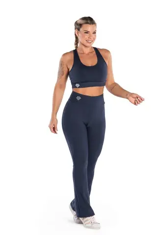 Navy Blue Flare Legging