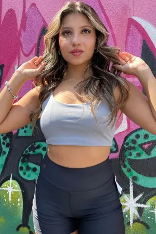 Adjustable Gray Strap Top