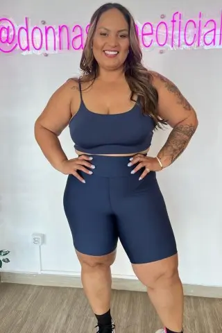 Top Alça Regulável Azul Marinho