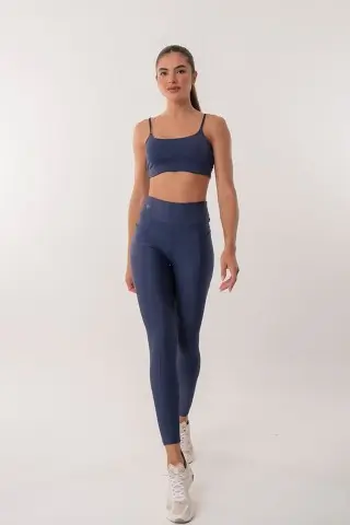 Adjustable Navy Blue Strap Top