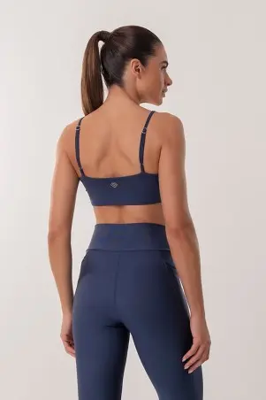 Top Alça Regulável Azul Marinho