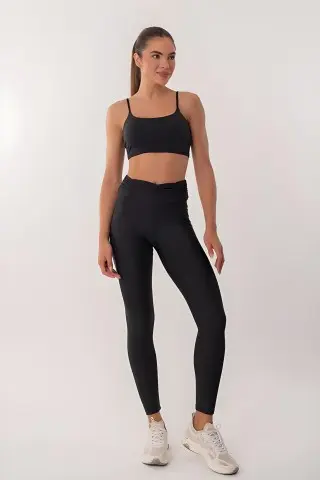 Adjustable Black Strap Top