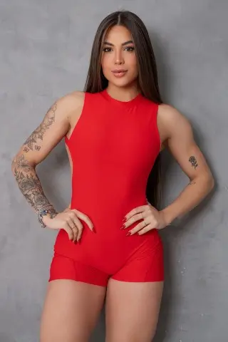 BodyWave Red Romper