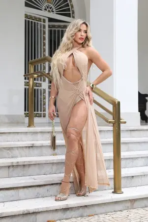 Vestido Donini Nude Classy