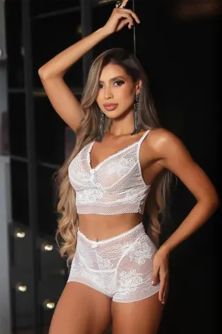 White Baby Doll Set