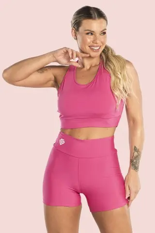 Top Basic Nadador Hot Pink