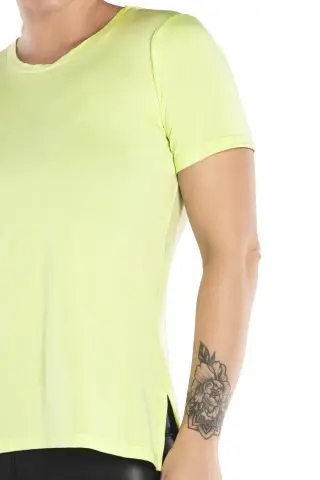 Lime Green Open Back Blouse