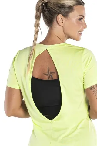 Blusa Costas Abertas Verde Lima