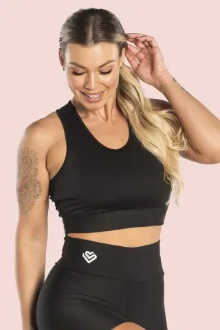Top Basic Nadador Preto