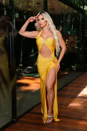 Yellow Monarrica Dress