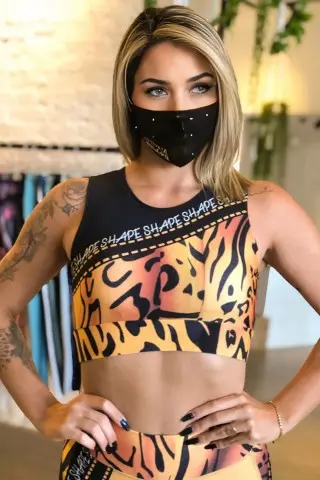 Top Animal Print Donna Shape