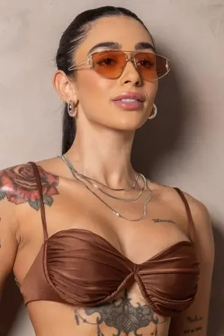 Top Biquíni Stunning Marrom