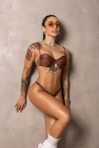 Top Biquíni Stunning Marrom