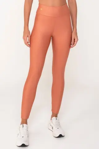 Legging 3D Listrado Coral